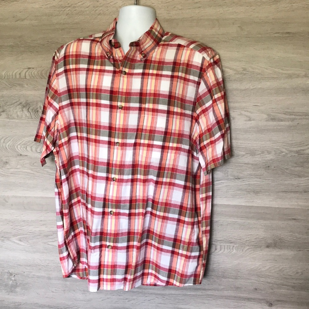 EUC- Like New Men's Eddie Bauer SS Plaid Shirt